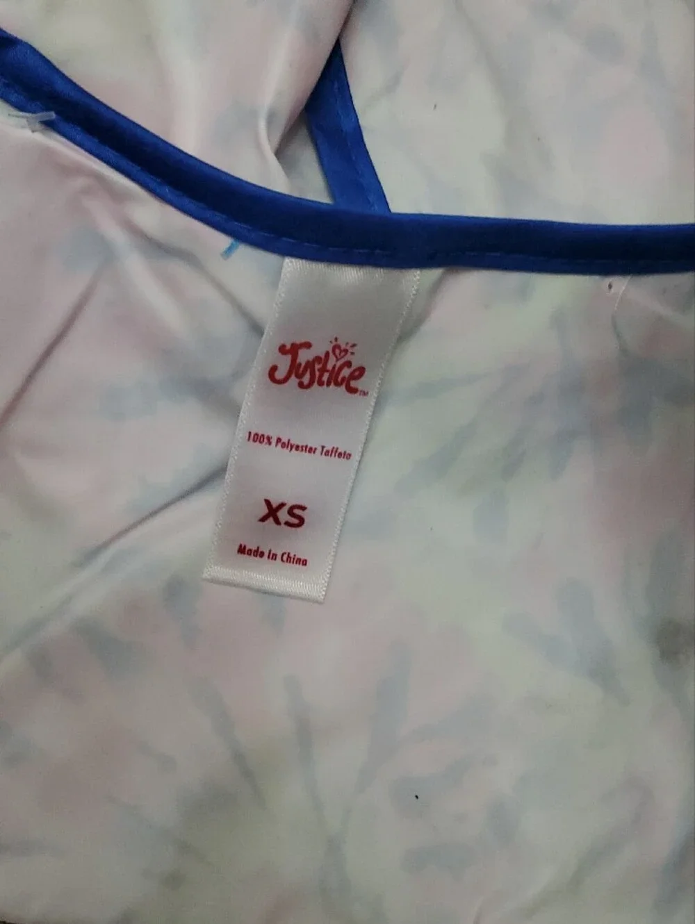 Justice Dog Tie-Dye Hooded Raincoat, Hat, And Harness - Pink Blue Green